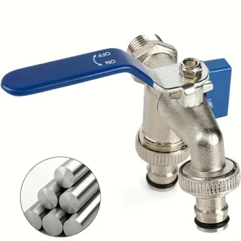 Dual Brass Faucet - Rust & Freeze Resistant